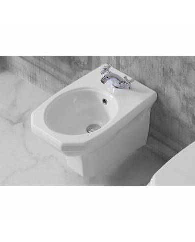 Robinet bidet col bas 1 trou Bleu Provence