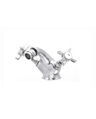 Mitigeur bidet Bleu Provence | Laiton col bas 1 trou