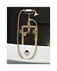 Mitigeur au sol baignoire Bleu Provence