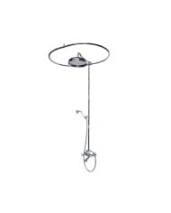 Porte rideau anneau 30 cm baignoire Bleu Provence