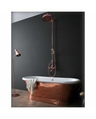 Mitigeur 20 cm colonne baignoire Bleu Provence