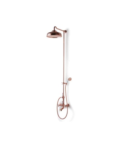 Mitigeur 20 cm colonne baignoire Bleu Provence