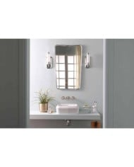 Miroir trapèze 56 x h90 cm So Fifties Bleu Provence Miroir trapèze 56 x h90 cm So Fifties Bleu Provence