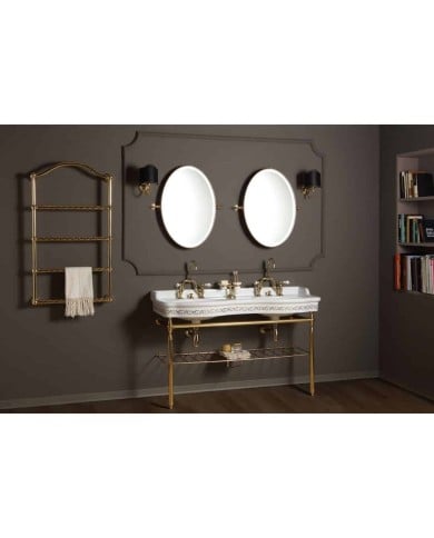 Radiateur mural arc 5 barres Bleu Provence