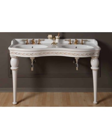 Lavabo double vasque Bleu Provence '800