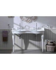 Lavabo double vasque Bleu Provence '800