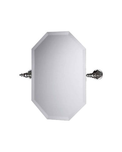 Miroir octogonal basculant - Bleu Provence