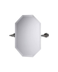 Miroir octogonal Bleu Provence | Laiton haut de gamme