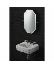 Miroir octogonal basculant - Bleu Provence