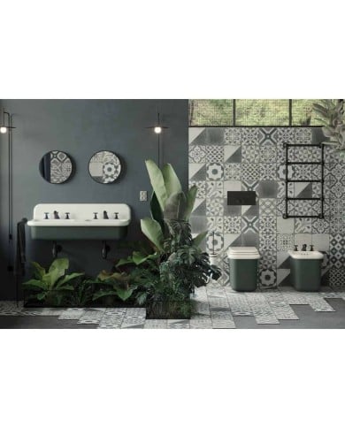 Lavabo double 102cm True Colors Lite Bleu Provence