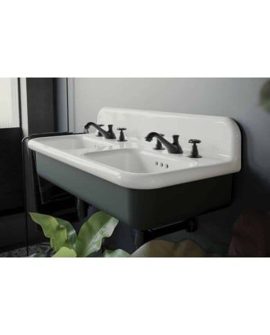 Lavabo double 102cm True Colors Lite Bleu Provence