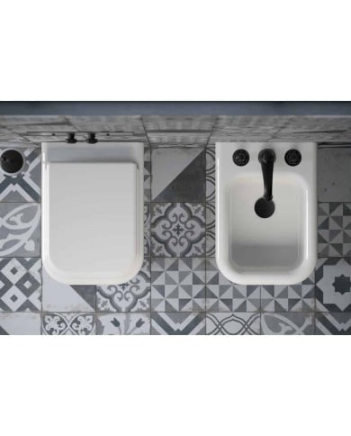 Bidet au sol 36 cm True Colors Lite Bleu Provence