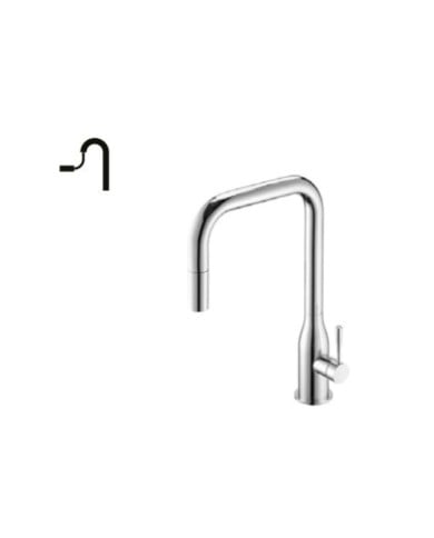 Mélangeur évier extensible carré 1 trou Fiol Cifial