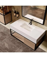 Composition meuble suspendu 100cm Loft Cifial Composition meuble suspendu 100cm Loft Cifial