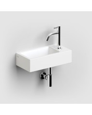 lave-mains blanc mat 36cm 1trou Flush 3 Clou lave-mains blanc mat 36cm 1trou Flush 3 Clou