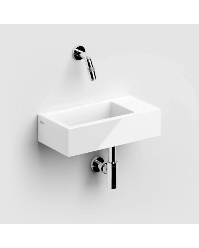 lave-mains blanc mat 36cm 0trou Flush 3 Clou