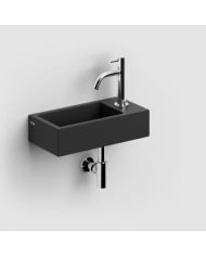 lave-mains noir mat 36cm 1trou Flush 3 Clou lave-mains noir mat 36cm 1trou Flush 3 Clou