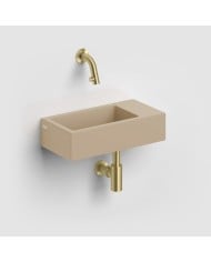 lave-mains moutarde mat 36cm 0trou Flush 3 Clou lave-mains moutarde mat 36cm 0trou Flush 3 Clou