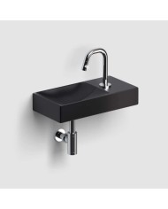 lave mains noir mat 38cm 1 trou VALE Clou lave mains noir mat 38cm 1 trou VALE Clou