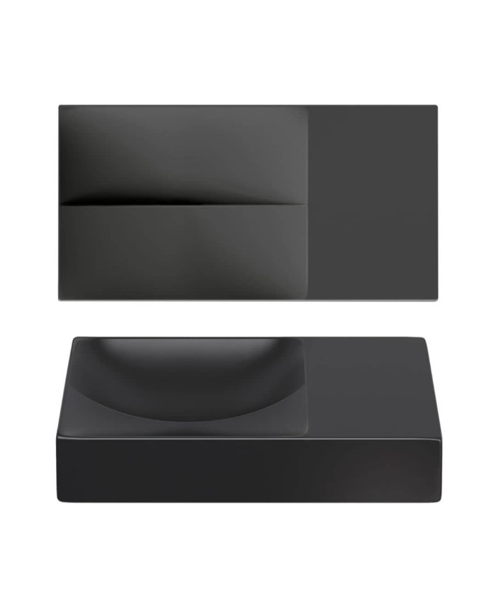 lave mains noir mat 38cm 0 trou VALE Clou lave mains noir mat 38cm 0 trou VALE Clou