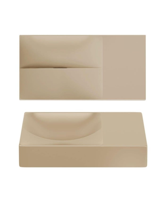 lave mains moutarde mat 38cm 0 trou VALE Clou