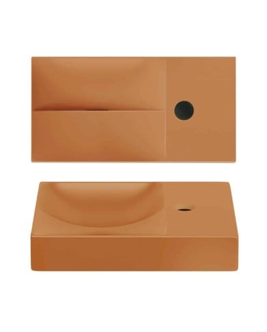 lave mains sable italien mat 38cm 1 trou VALE Clou lave mains sable italien mat 38cm 1 trou VALE Clou