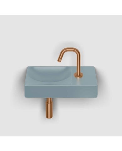lave mains bleu mat 38cm 1 trou VALE Clou lave mains bleu mat 38cm 1 trou VALE Clou