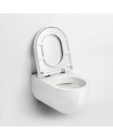 Toilette blanc brillant 56cm Hammock Rimless Clou Toilette blanc brillant 56cm Hammock Rimless Clou