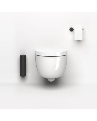 Toilette blanc brillant 56cm Hammock Rimless Clou Toilette blanc brillant 56cm Hammock Rimless Clou