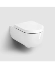Toilette blanc brillant 56cm Hammock Rimless Clou Toilette blanc brillant 56cm Hammock Rimless Clou