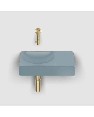 lave mains bleu mat 38cm 0 trou VALE Clou lave mains bleu mat 38cm 0 trou VALE Clou