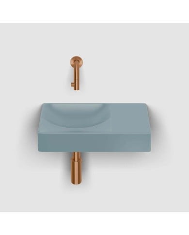 lave mains bleu mat 38cm 0 trou VALE Clou lave mains bleu mat 38cm 0 trou VALE Clou