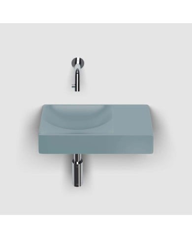lave mains bleu mat 38cm 0 trou VALE Clou lave mains bleu mat 38cm 0 trou VALE Clou