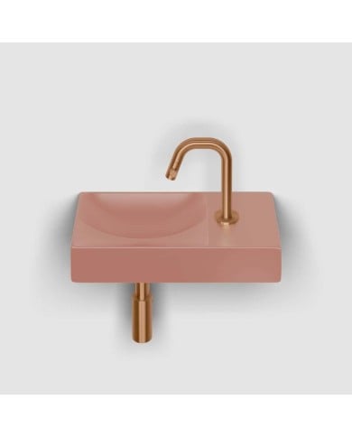 lave mains rose mat 38cm 1 trou VALE Clou lave mains rose mat 38cm 1 trou VALE Clou