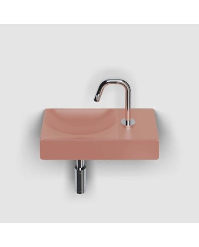 lave mains rose mat 38cm 1 trou VALE Clou lave mains rose mat 38cm 1 trou VALE Clou