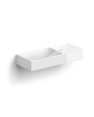 lave mains blanc brillant 45cm 1 trou VALE Clou lave mains blanc brillant 45cm 1 trou VALE Clou