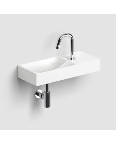 lave mains blanc mat 45cm 1 trou VALE Clou lave mains blanc mat 45cm 1 trou VALE Clou