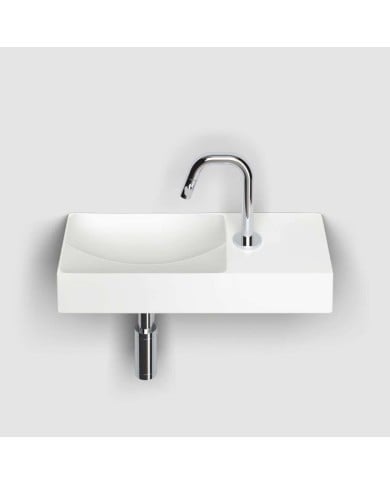 lave mains blanc mat 45cm 1 trou VALE Clou lave mains blanc mat 45cm 1 trou VALE Clou