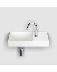 lave mains blanc mat 45cm 1 trou VALE Clou