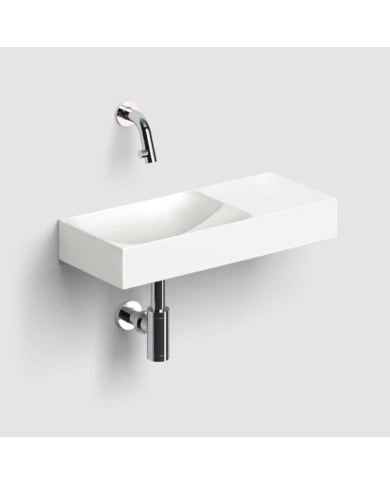 lave mains blanc mat 45cm 0 trou VALE Clou lave mains blanc mat 45cm 0 trou VALE Clou