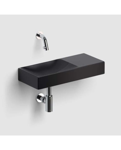 lave mains noir mat 45cm 0 trou VALE Clou lave mains noir mat 45cm 0 trou VALE Clou