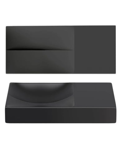 lave mains noir mat 45cm 0 trou VALE Clou lave mains noir mat 45cm 0 trou VALE Clou