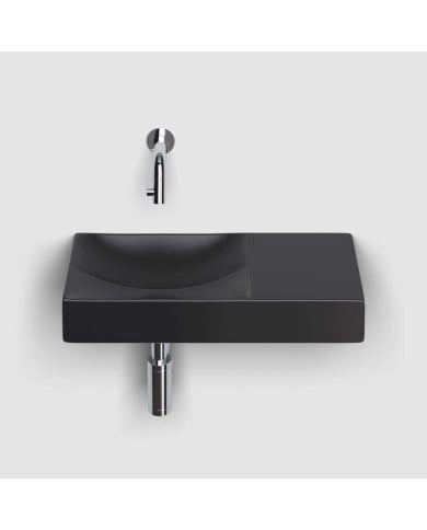 lave mains noir mat 45cm 0 trou VALE Clou lave mains noir mat 45cm 0 trou VALE Clou