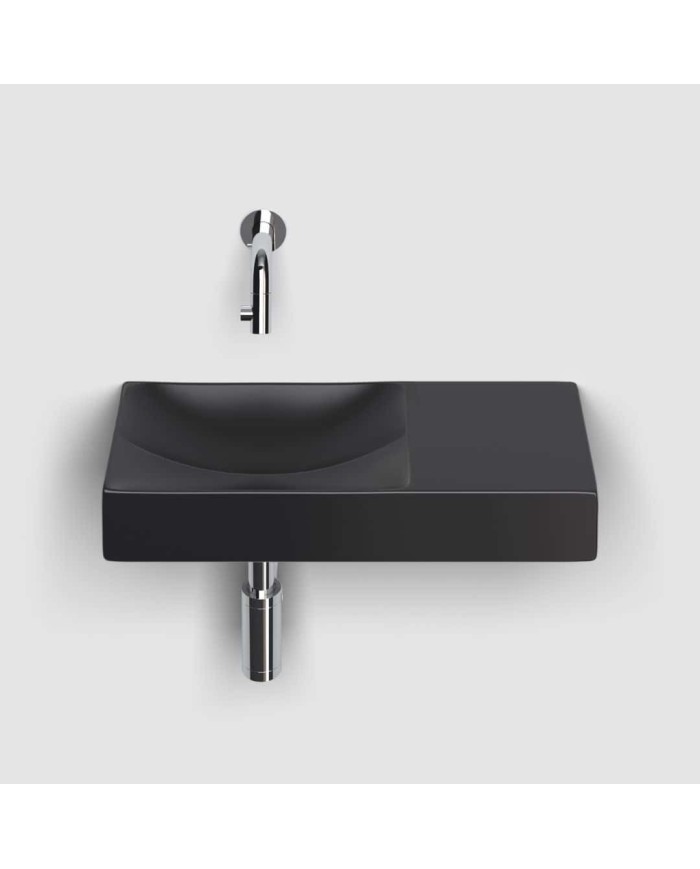 lave mains noir mat 45cm 0 trou VALE Clou