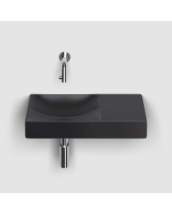 lave mains noir mat 45cm 0 trou VALE Clou