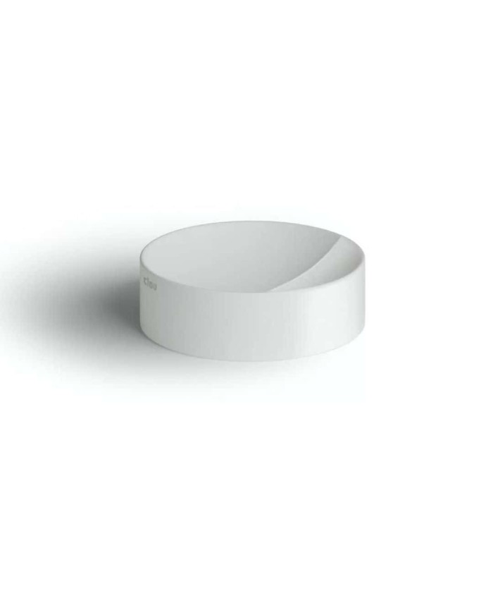 lave mains blanc mat 22cm VALE ROUND Clou lave mains blanc mat 22cm VALE ROUND Clou