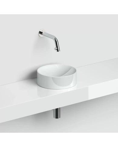 lave mains blanc brillant 22cm VALE ROUND Clou lave mains blanc brillant 22cm VALE ROUND Clou