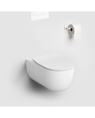 Toilette blanc mat 56cm abattant mince Hammock Rimless Clou Toilette blanc mat 56cm abattant mince Hammock Rimless Clou
