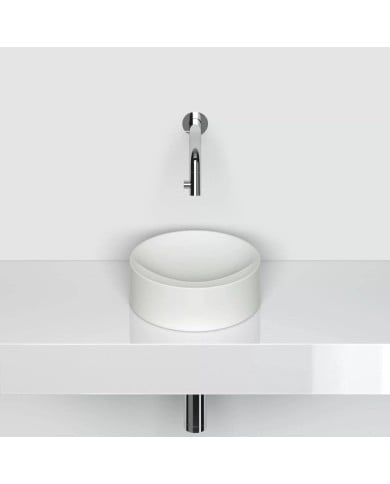 lave mains blanc mat 22cm VALE ROUND Clou lave mains blanc mat 22cm VALE ROUND Clou