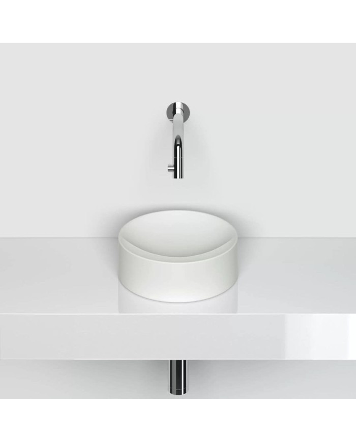 lave mains blanc mat 22cm VALE ROUND Clou lave mains blanc mat 22cm VALE ROUND Clou